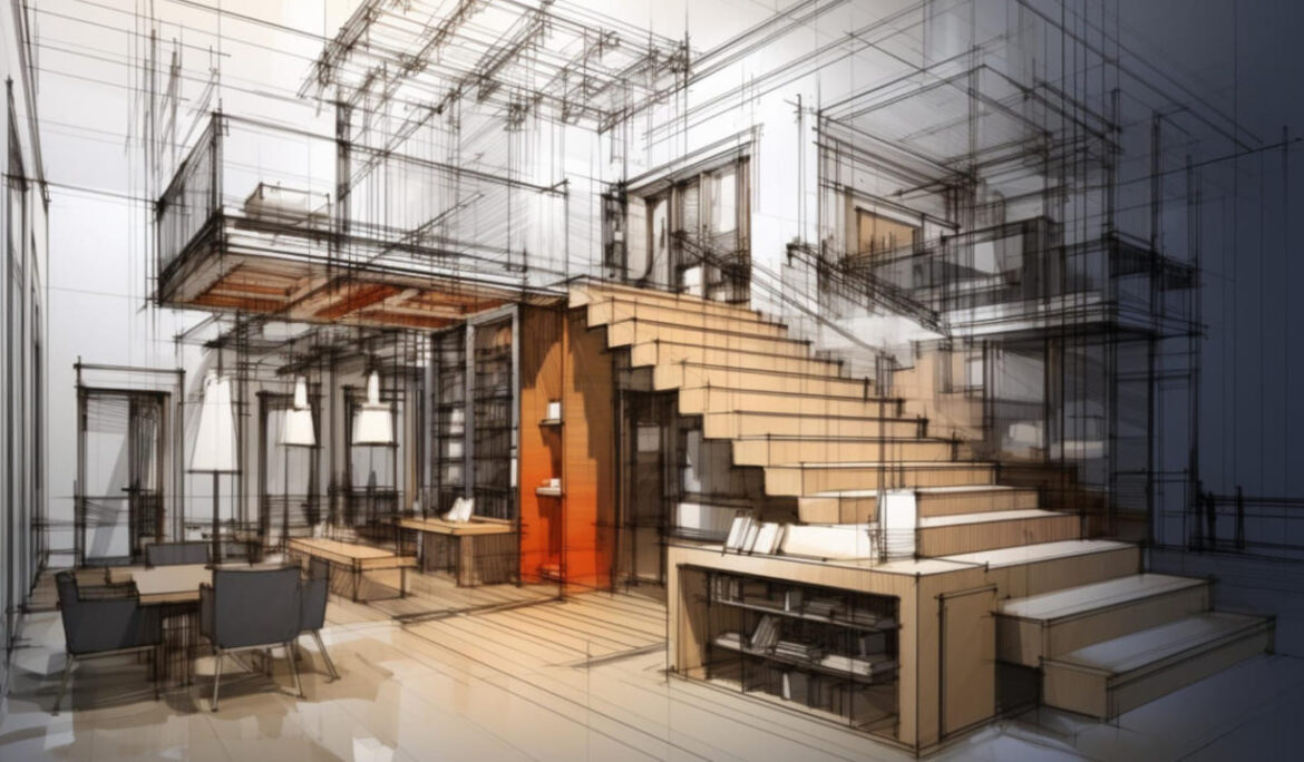 Grupo Eonstrucciones - Plano o Dibujo de una remodelación para presentar al cliente