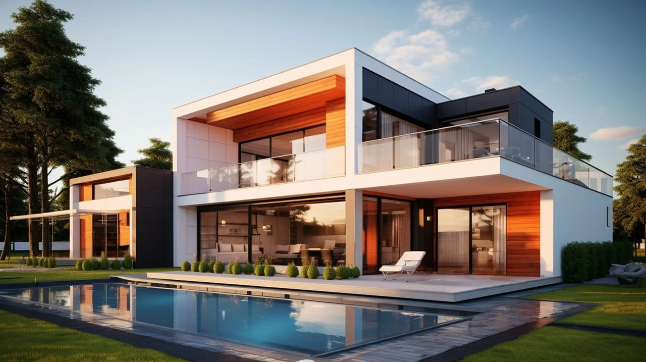 Grupo Econstrucciones - Casa con piscina con el mejor diseño arquitectónico